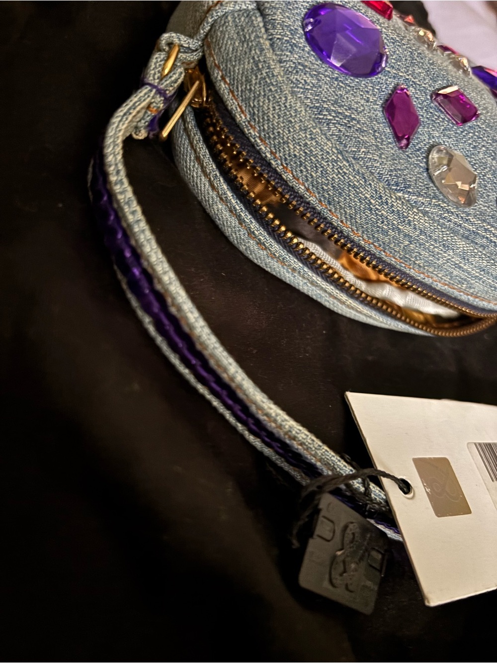 Dolce & Gabbana NWT Denim Gem Stone Handbag with Dust bag - Picture 10 of 11